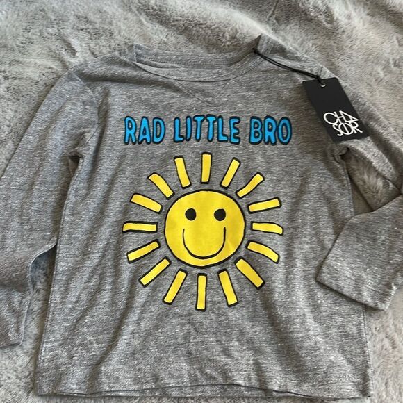 NWT Chaser Kids size 6 long sleeve rad little bro sunshine - Picture 1 of 4